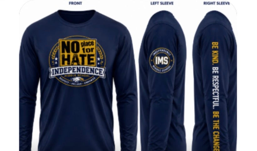 **PRE-ORDER**  No Place for Hate Long Sleeve DriFit